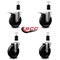 Service Caster 5'' Phenolic Swivel 1-1/2'' Expand Stem Caster Set 2 Total Lock Brakes, 4PK SCC-EXTTL20S514-PHS-2-S-2-112 - alternate 5